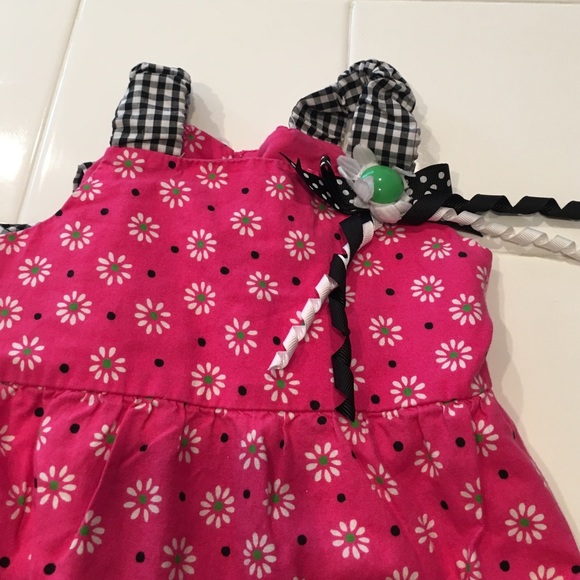 💗EUC💗2T Floral Ruffle Trim Toddler Girls Dress 💗 - Picture 5 of 7